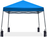 ABCCANOPY vista frontal de la carpa royal blue con sombra amplia