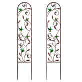 aboxoo enrejado frontal con colibríes mostrando soporte decorativo para plantas