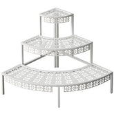 aboxoo soporte esquinero frontal mostrando tres niveles y orden