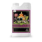Advanced Nutrients Voodoo Juice frente del envase mostrando dosis y beneficio de raíces fuertes