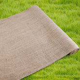 Agfabric rollo arpillera frontal mostrando tamaño y color natural, ideal para jardín