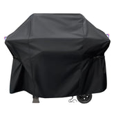 Agustone funda frontal para Weber Spirit mostrando ajuste preciso y protección