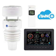 Ambient Weather WS-4000 primer plano de sensores ultrasónicos y pluviómetro, precisión duradera