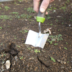 AMES primer plano de la hoja de acero inoxidable para durabilidad
