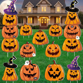 Amyhill vista frontal del set de señales Halloween, instalación rápida