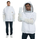 ANDES chaqueta frontal con velo mostrando protección completa