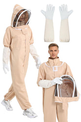 ANDES traje frontal talla L mostrando cobertura completa y beneficio de protección