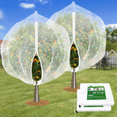 ANGAR vista frontal del pack de mallas 6x6 protegiendo frutos