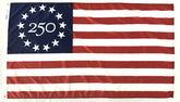 Annin Flagmakers bandera frontal 250 aniversario mostrando diseño y colores duraderos