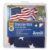 Annin Flagmakers bandera 4x6 frente, resistente para uso exterior