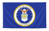 Annin Flagmakers bandera Air Force frontal con colores vivos y detalle heráldico