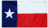 Annin Flagmakers vista frontal de la bandera de Texas con colores fieles y duraderos
