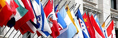 Annin Flagmakers bandera ondeando en poste, visibilidad y presencia exterior