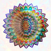 Aoedelyart mandala trébol frontal mostrando diseño y movimiento decorativo