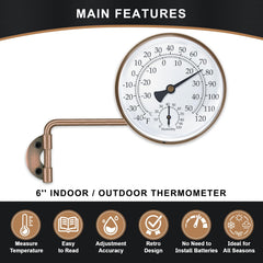 Aqqwxyq termómetro montado en ventana beneficiando vigilancia de temperatura exterior