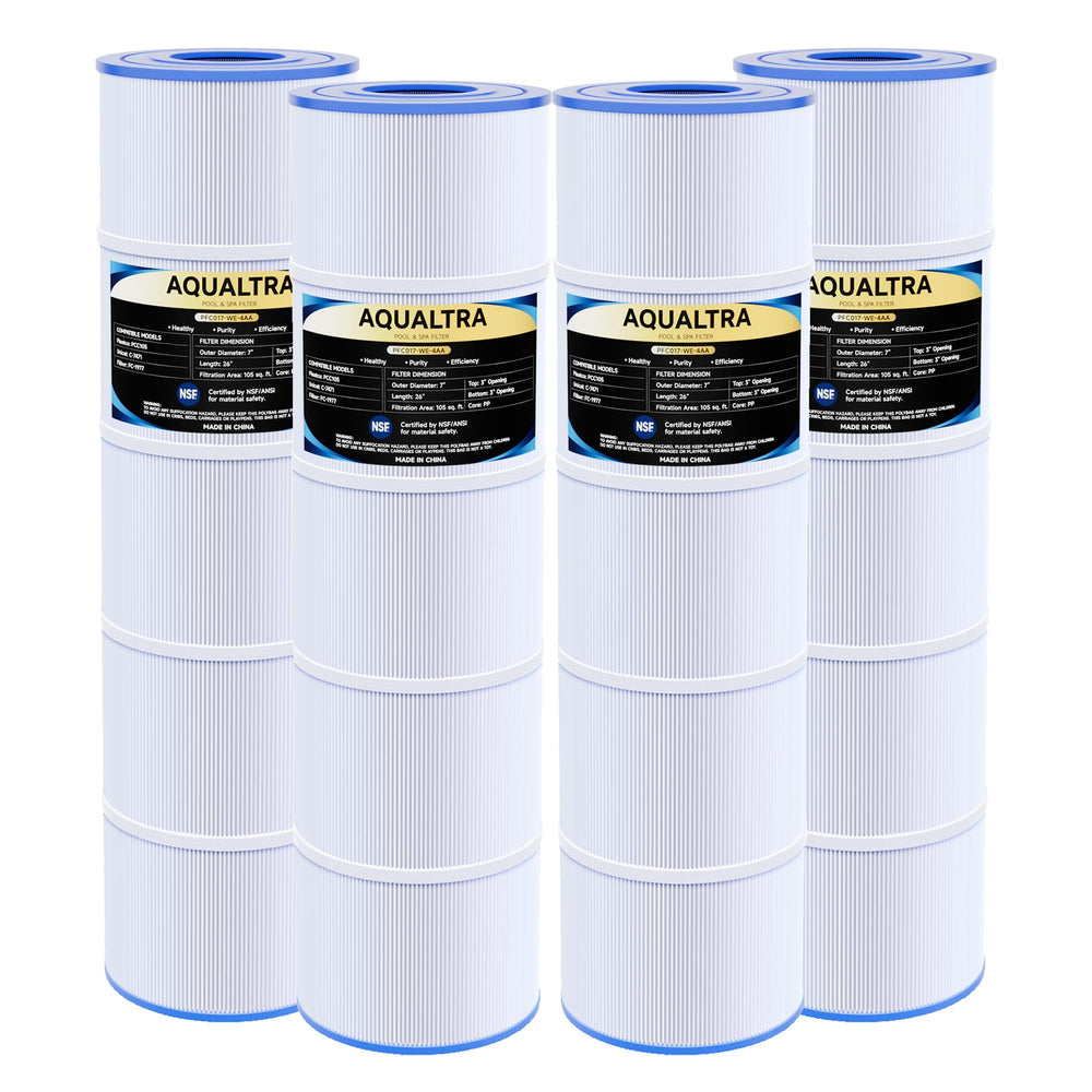 AQUALTRA filtro frontal en empaque mostrando compatibilidad y beneficio duradero