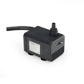 Aquascape bomba 90 GPH vista frontal con base estable y diseño compacto