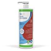 Aquascape botella frontal mostrando envase y beneficio de aclarar agua