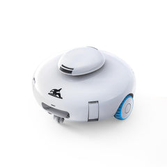 AQUVII vista frontal del robot mostrando diseño compacto y acceso rápido