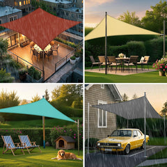 Artpuch toldo instalado en patio, crea sombra cómoda y protege UV