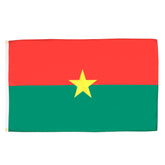 AZ FLAG bandera Burkina Faso frontal colores vivos y visibilidad