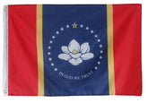 AZ FLAG vista frontal de la bandera New 2020 Mississippi, diseño nítido y color duradero