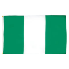 AZ FLAG bandera de Nigeria frontal mostrando colores y acabado resistente