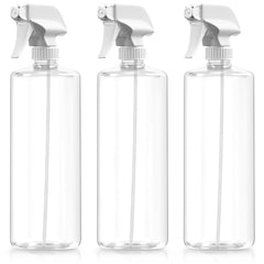 Bar5F frontal pack de tres mostrando botellas transparentes y beneficios de organización