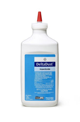 Bayer Delta Dust vista frontal del envase con duster incluida para control duradero