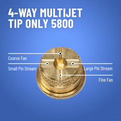 B&G boquilla MultiJet 5800 abanico fino ideal para zócalos y puntos