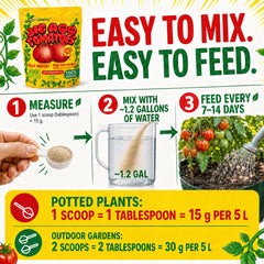 Big Ass Fertilizers etiqueta con ingredientes naturales y perfil nutricional