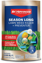 BioAdvanced frente del envase 9.6 lb mostrando diseño y uso claro