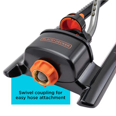 Black+Decker BD3435 base metálica pesada que evita vuelcos y mejora estabilidad