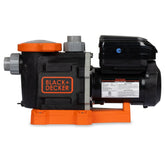 BLACK+DECKER vista frontal de la bomba mostrando diseño y robustez para larga vida útil