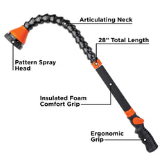 Black+Decker Snake Wand detalle del selector de 9 patrones, cambio rápido