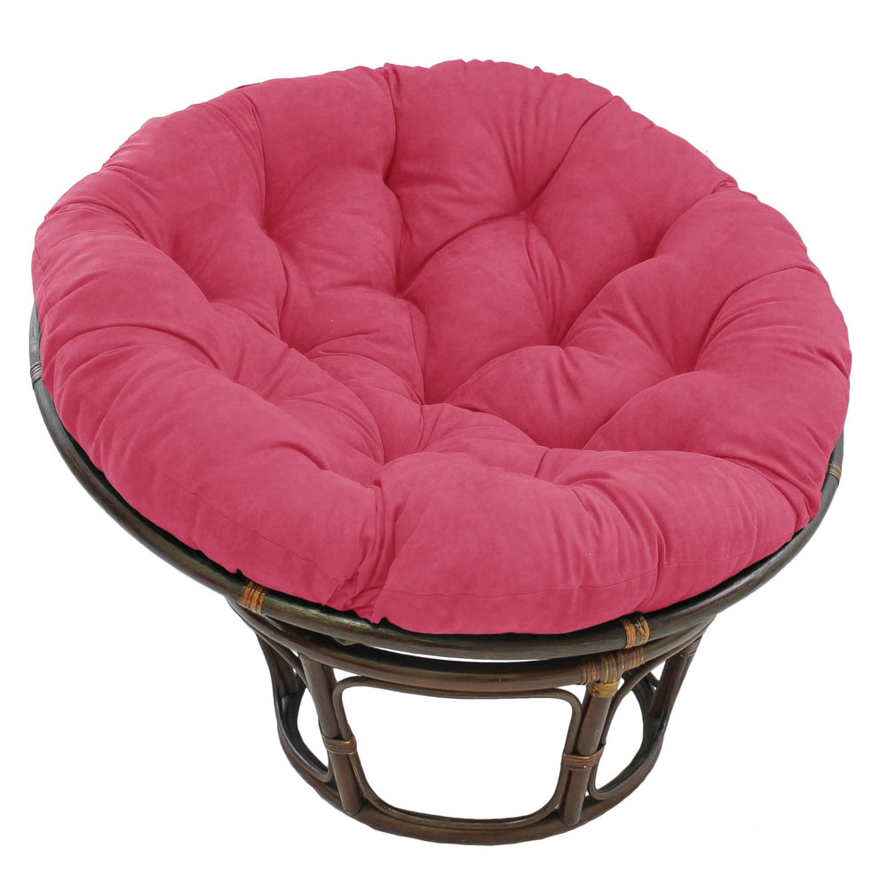 Blazing Needles cojín papasan frontal Berry Berry, confort acolchado y textura microsuede