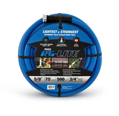 BLUBIRD manguera AG-LITE frente y empaque mostrando longitud y marca