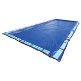 Blue Wave cobertor frontal 12x20 protegiendo piscina y reduciendo limpieza
