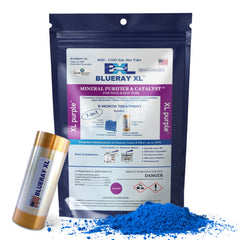 Blueray XL frente del producto muestra equipo y beneficios de claridad