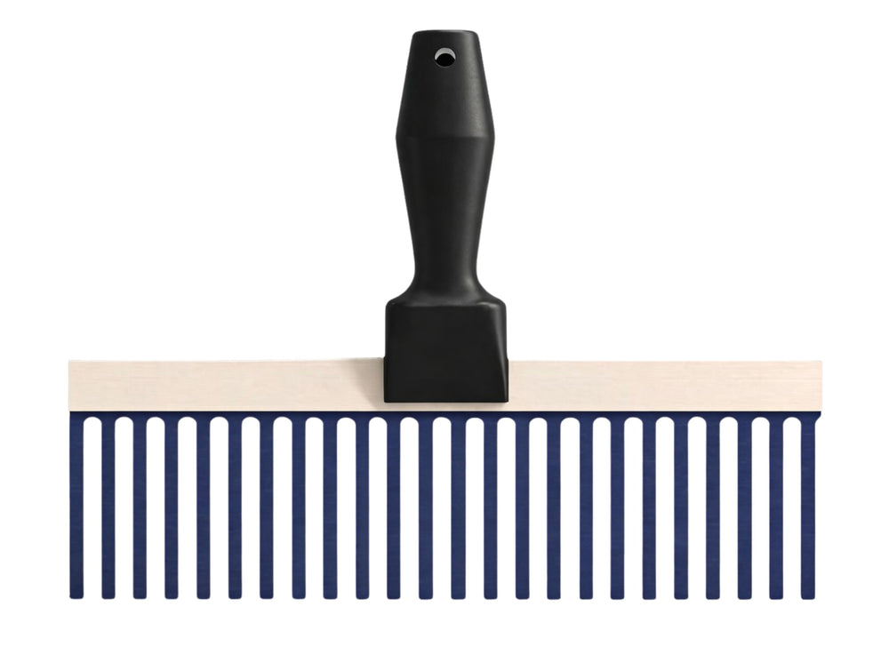 Bon scarificador frontal mostrando dientes azules para mejor adherencia
