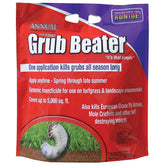 Bonide Grub Beater frente del empaque mostrando 6 lb y cobertura hasta 5,000 ft²