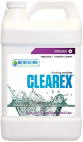 Botanicare Clearex botella frontal mostrando etiqueta y uso práctico