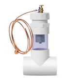 briidea vista frontal del ánodo inline protegiendo tubería 2"