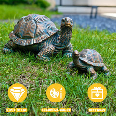 Brilliant Prospect tortugas colocadas junto a una maceta para inspiración de jardín