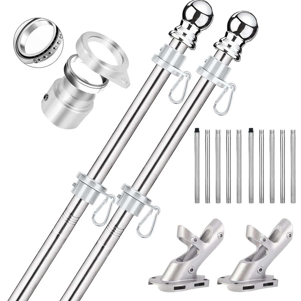 Bubblythe mástil frontal con kit completo mostrando piezas y beneficios de fácil montaje