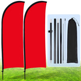 Buryeah bandera pluma frontal mostrando visibilidad y diseño para atraer clientes