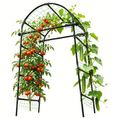 CACERIAWM arco enrejado frontal mostrando forma y altura para cultivo vertical