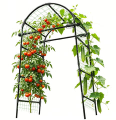 CACERIAWM arco enrejado frontal mostrando forma y altura para cultivo vertical
