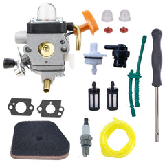 Carburionix paquete frontal del kit FS90R mostrando componentes principales, compatibilidad clara