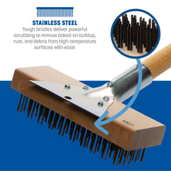 Carlisle mango de madera 30 pulgadas para alcance seguro